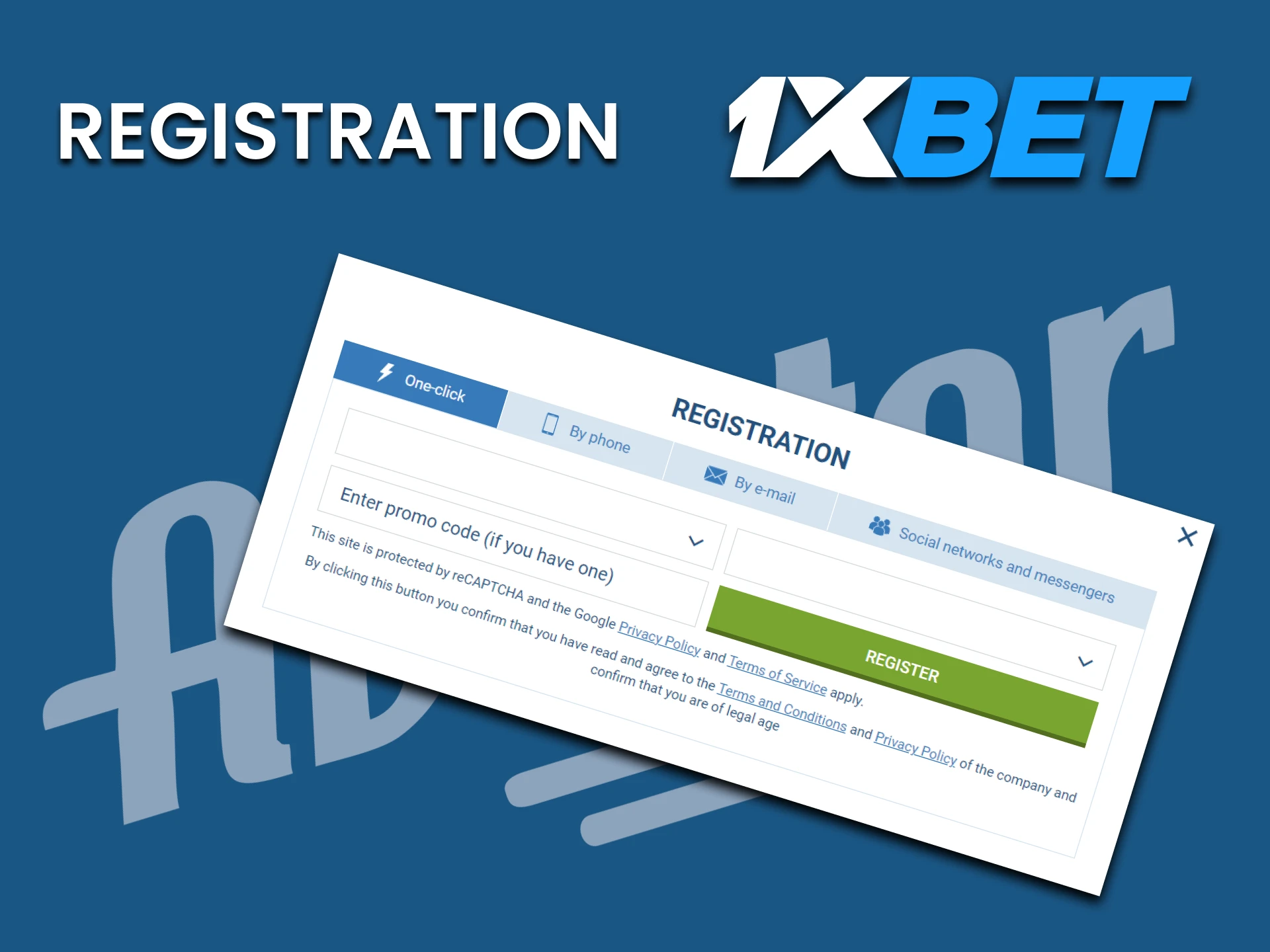 1xBet Registration 1xBet নিবন্ধন