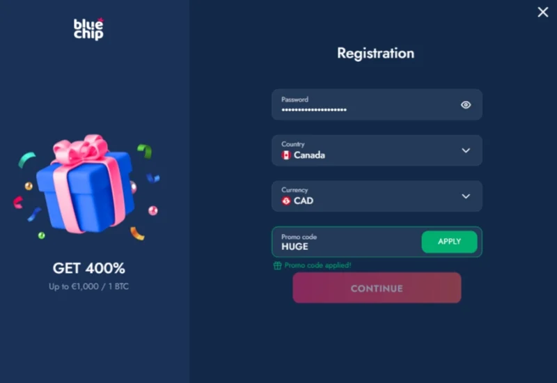 Bluechip Welcome Bonus Bluechip Welcome Bonus