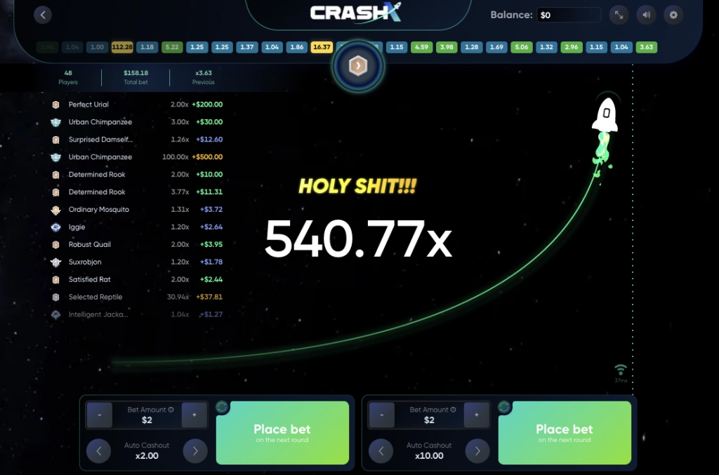 Crash X Multiplier