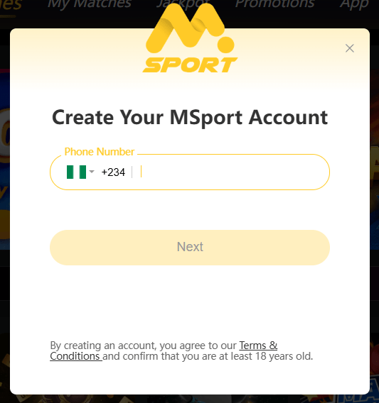 msport-registration MSport Aviator login.