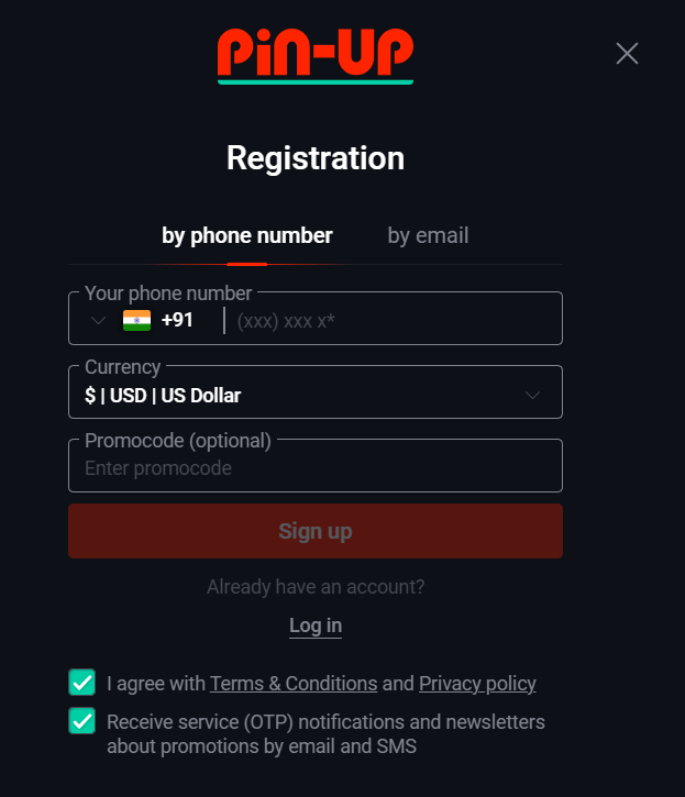 pin-up-reg-by-phone Pin Up Aviator registration.